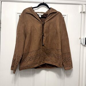 Napa valley faux suede jacket